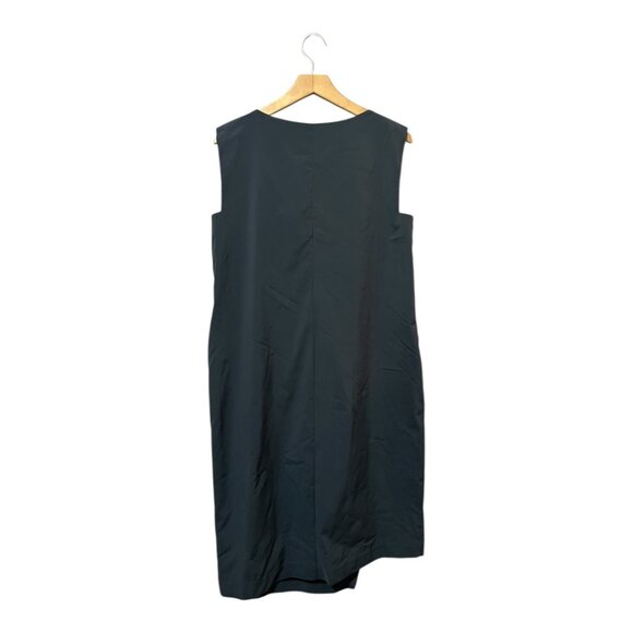 IXOS Dress 46 Made In Italy Lagenlook Shift Midi Solid Minimalist Modal 16 - Picture 2 of 6